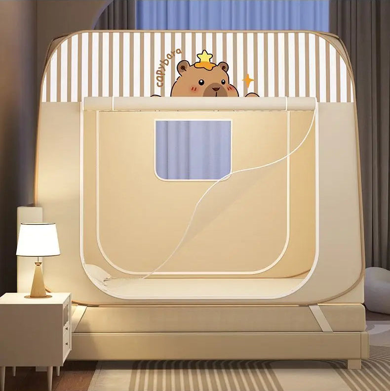 tente de lit yourte enfant cocon chaud occultant anti moustiques bedyurt cube carre