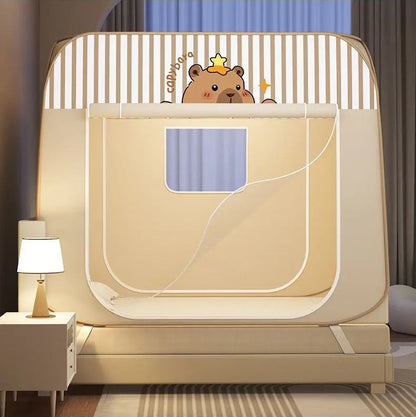tente de lit yourte enfant cocon chaud occultant anti moustiques bedyurt cube carre