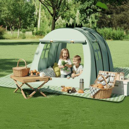 tente enfant maison de jeu verte playhouse 