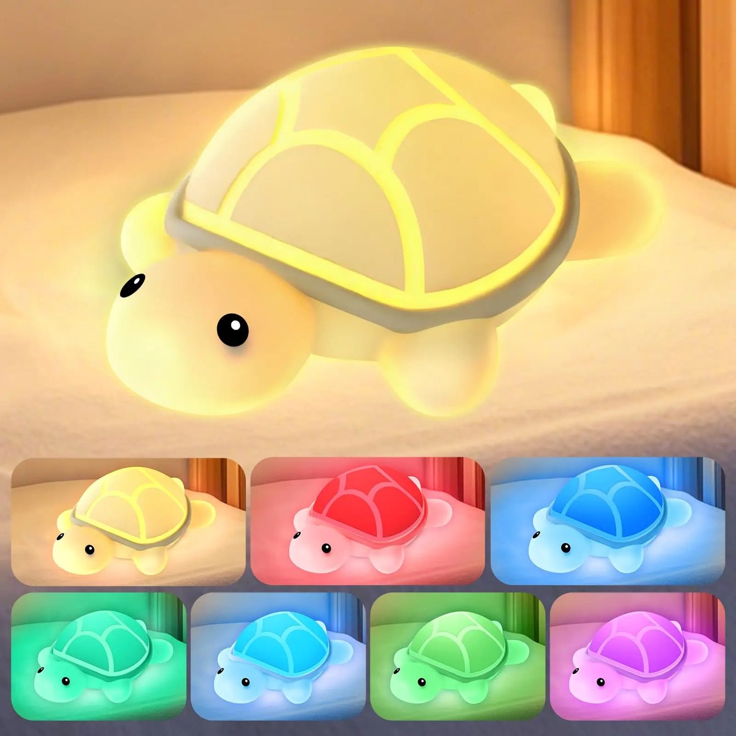 tortue veilleuse muelamp couleurs changeante