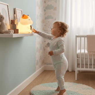 veilleuse chat greedy - veilleuse silicone enfant rechargeable - Mon Univers Enfant