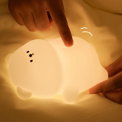 veilleuse ours enfant en silicone olamp tactile