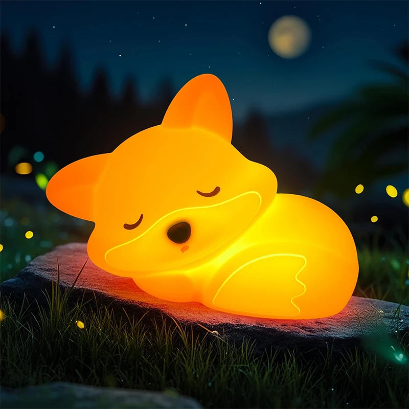 veilleuse renard auto off foxlight ultra doux