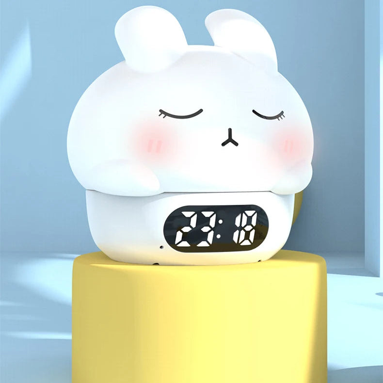 veilleuse reveil lapin rabbitclock blanc
